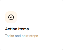Action Items