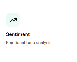 Sentiment